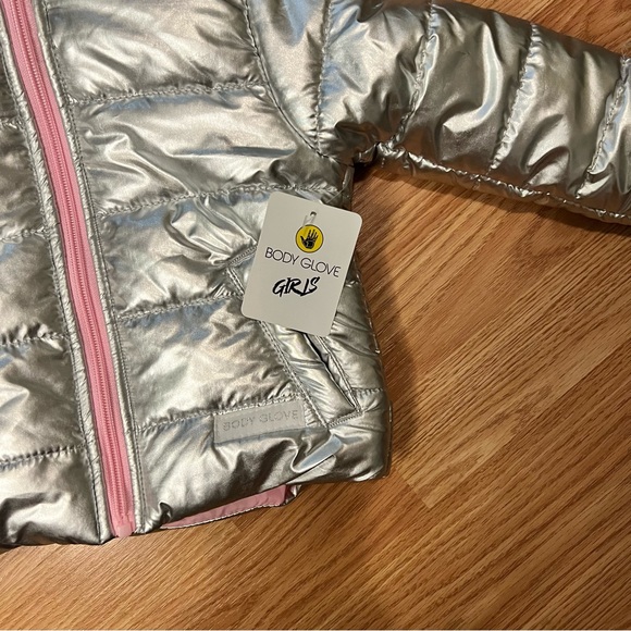 Toddler Body Glove Metallic Winter Puffer Jacket for Cold Weather Girls 2T - Picture 8 of 12